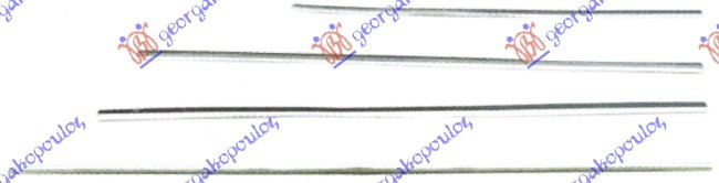 Shirit i pvcMaskës në parakolpin e përpamrë shirit kromia (set)