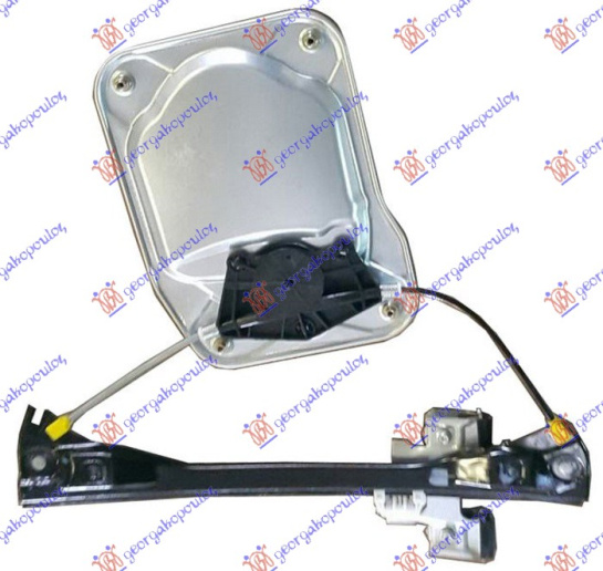 Ngritës/rregullator për dritaren e përparme elektrik (pa motor) (me panel/mbajtës)