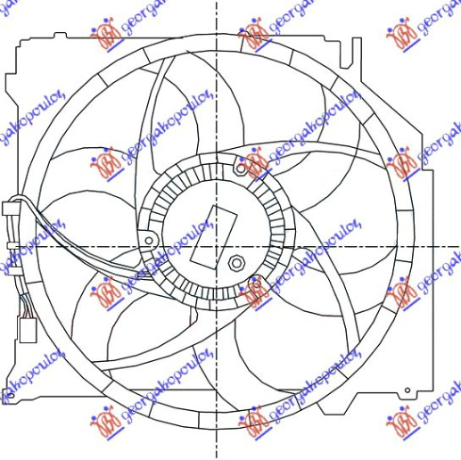 Ventilator komplet (2.0-2.5-3.0 benzinë -2.0 DI) (me kondicioner)