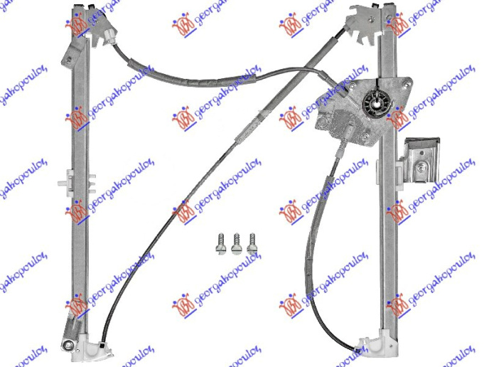 Ngritës/rregullator për dritaren e përparme elektrik (pa motor) (А cilësi)