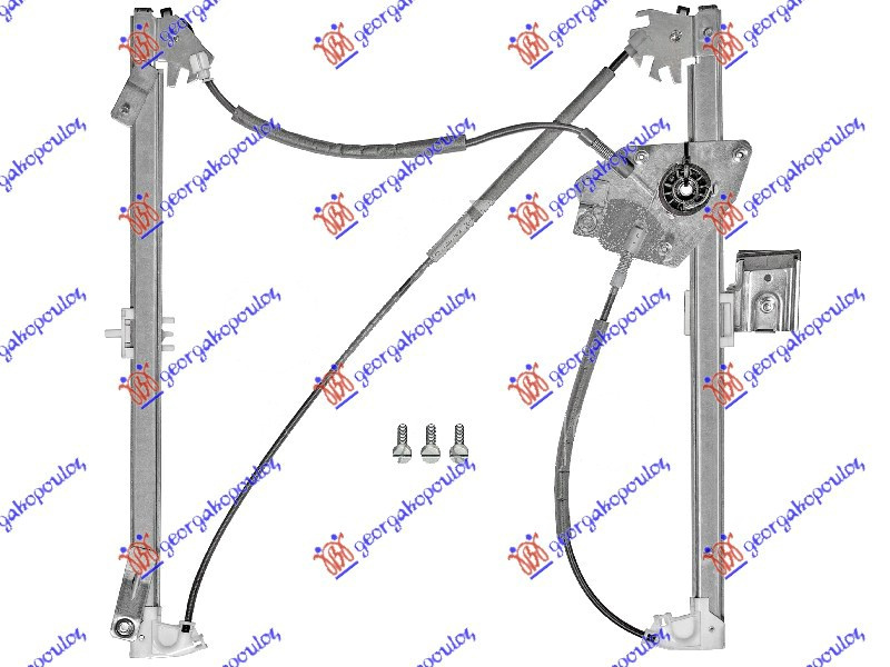 Ngritës/rregullator për dritaren e përparme elektrik (pa motor) (А cilësi)