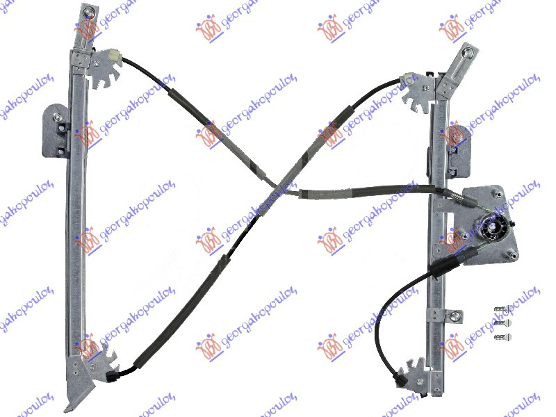 Ngritës/rregullator për dritaren e përparme 3 dyer elektrik (pa motor) (А cilësi)