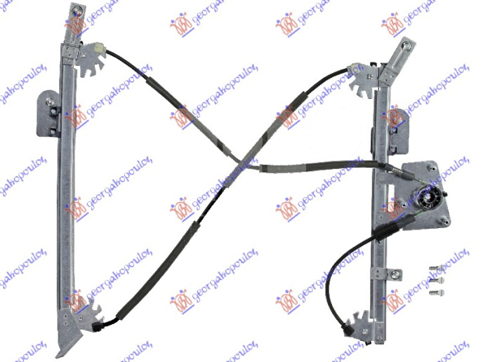 Ngritës/rregullator për dritaren e përparme 3 dyer elektrik (pa motor) (А cilësi)