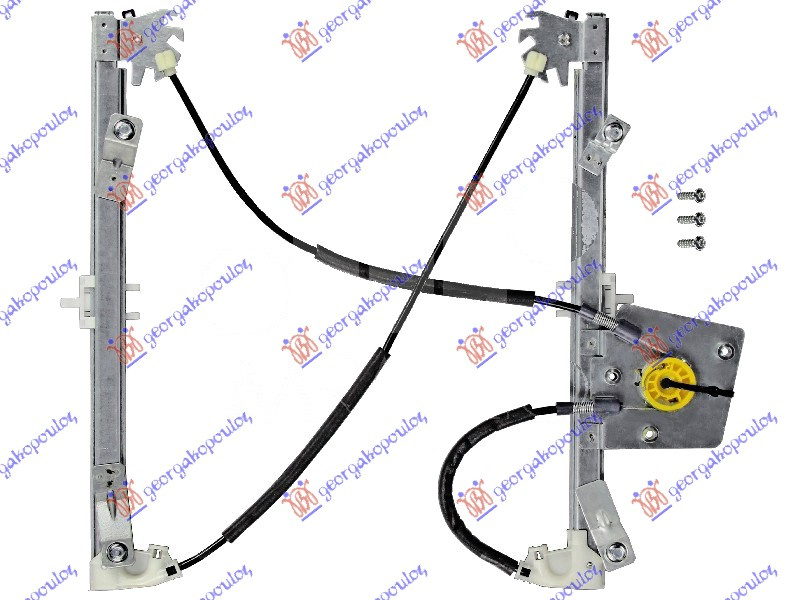Ngritës/rregullator për dritaren e përparme 5 dyer (pa motor) (А cilësi)