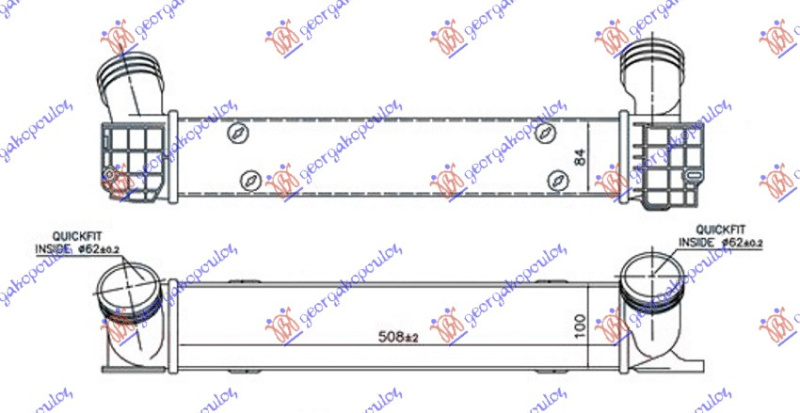 Interkuler 1.6-2.0 T.dizel (508x100x85)