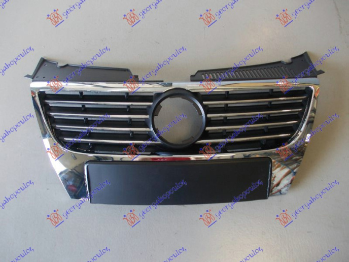 Maskë pvc/grilë komplet (/krom/me ngjyrë të zezë rrjet) hapje për Stema 150mm