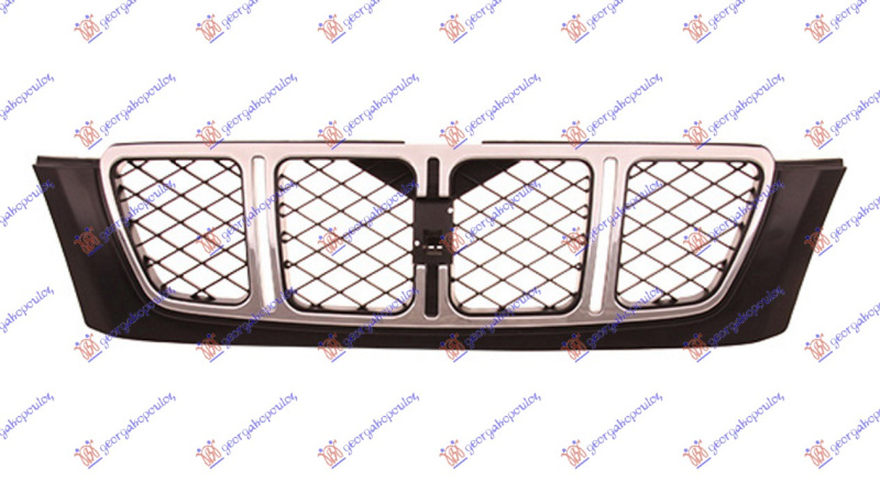 Maskë pvc/grilë (krom-me ngjyrë të zezë) 00-02