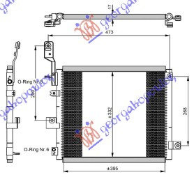 Radiator i kondicionerit 1.1cc 12V (41x34)