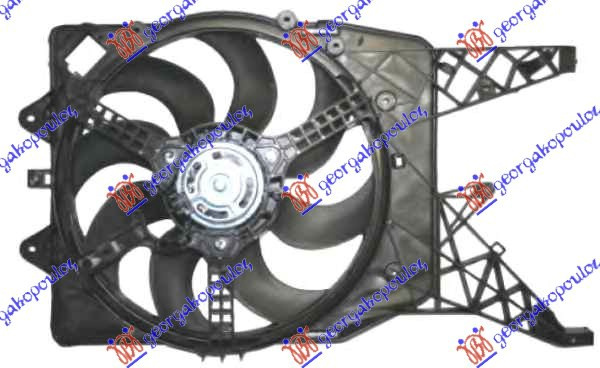 Ventilator komplet 1.4/1.6 TURBO benzinë 1.3-1.7 CDTI dizel (lidhës elektrik oval) 300W