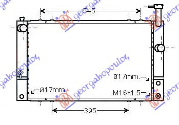 Radiator për motor 1.5 hibrid (600x350x16) (KOYO)