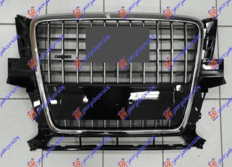 Maskë pvc/grilë me ngjyrë të zezë/krom (kornizë krom) (me hapje për sensor parkimi) (s-line)