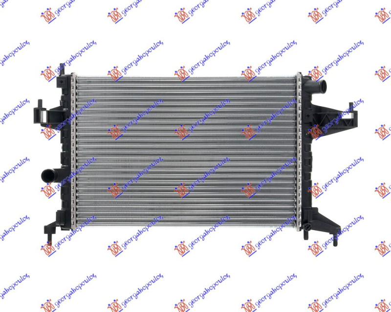 Radiator për motor 1.4-1.8 ΜΑΝ. (me/pa kondicioner) (54x38) (diagonal) (MAHLE BEHR PREMIUM LINE)