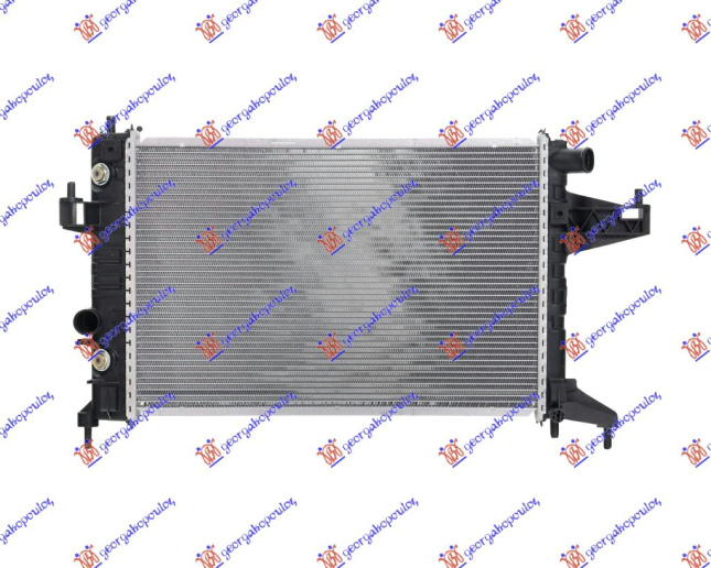 Radiator për motor 1.4-1.8 (marsh manual/automatik) (me kondicioner) (54x35) (diagonal)
