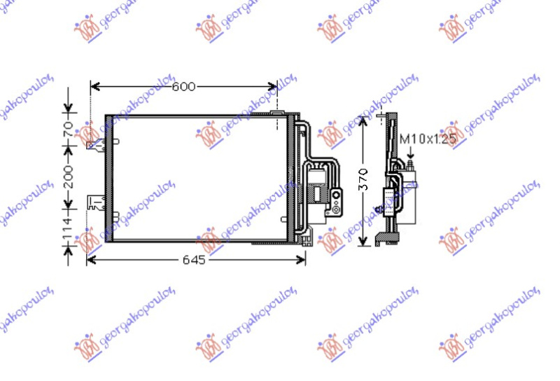 Radiator i kondicionerit 04- (55x38x1.6)