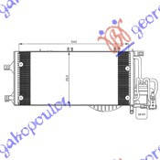 Radiator i kondicionerit 1.7 CDTI (54x26) -03