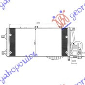 Radiator i kondicionerit 1.3-1.7 CDTI (54x26) 03-