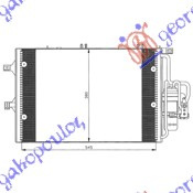 Radiator i kondicionerit 1.7Di dizel (54x38) -03