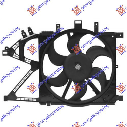 Ventilator komplet (390mm) 3 pinë