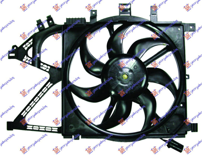 Ventilator komplet (390mm) 4 pinë