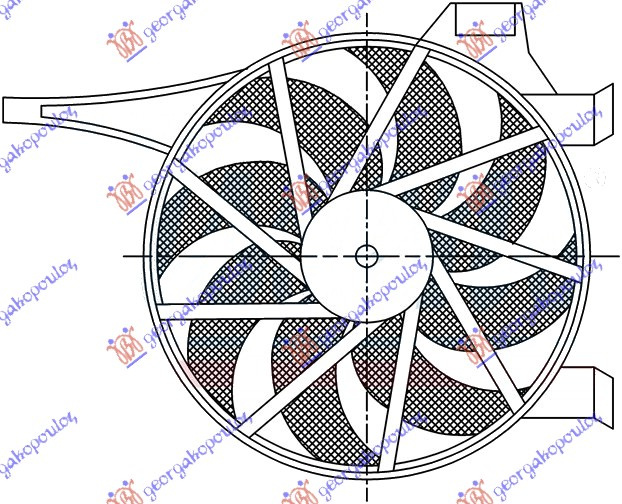 Ventilator për kondicioner komplet 1.3-1.7 CDTI (180 watt)