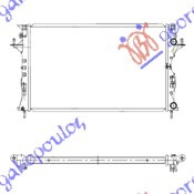 Radiator për motor 2,0i16VTURBO-1,9-2,2DCi -07 (69x42)