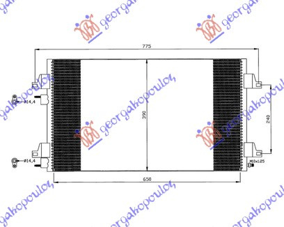 Radiator i kondicionerit -04 (66x39)