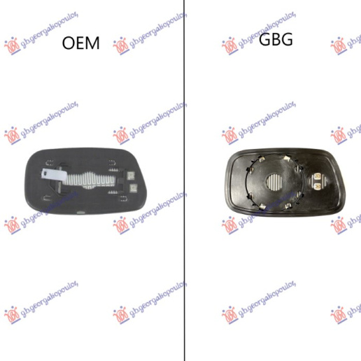 Xham për pasqyrë me ngrohje (mbajtës i rrumbullakët) (vetëm për pasqyrë zëvendësuese (aftermarket)