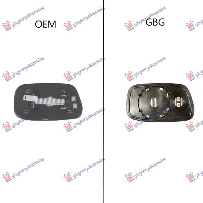 Xham për pasqyrë me ngrohje (mbajtës i rrumbullakët) (vetëm për pasqyrë zëvendësuese (aftermarket)