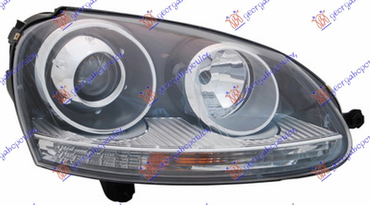 Fenerë xenon GTI (E) (me ngjyrë të zezë) (TYC)
