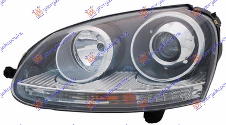 Fenerë xenon GTI (E) (me ngjyrë të zezë) (TYC)