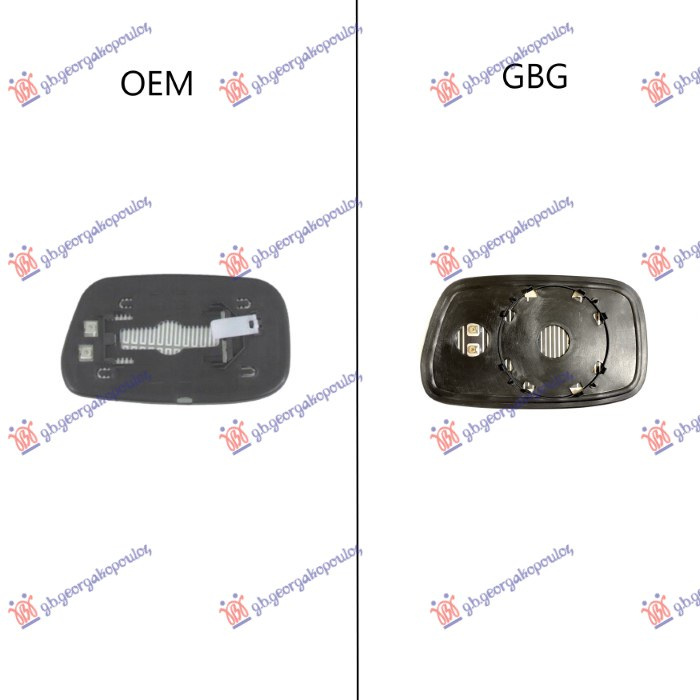 Xham për pasqyrë me ngrohje (mbajtës i rrumbullakët) (vetëm për pasqyrë zëvendësuese (aftermarket)