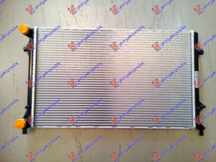 Radiator për motor 1.4-1.6-2.0FSI/SDI (marsh manual/automatik) (me kondicioner) (650x415) (MAHLE BEHR)