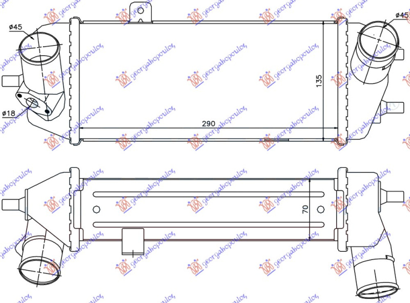 Interkuler 1,4-1,6 CRDi (300x135x70)