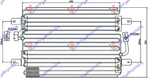 Radiator i kondicionerit 1,6 benzinë (48x35x25)