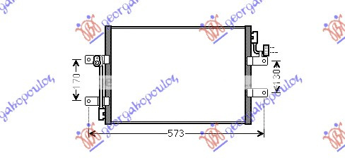 Radiator i kondicionerit 1,3 JTD (45x35x16) 03-