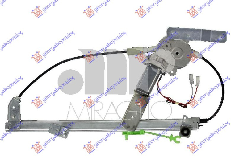 Ngritës/rregullator për dritaren e përparme elektrik 5 dyer (me motor)
