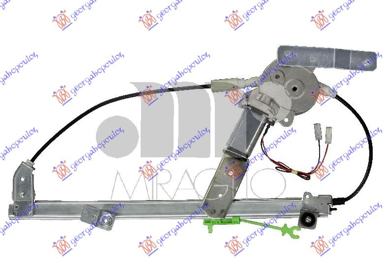 Ngritës/rregullator për dritaren e përparme elektrik 5 dyer (me motor)