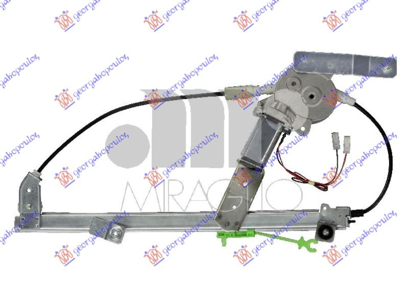 Ngritës/rregullator për dritaren e përparme elektrik 5 dyer (me motor)