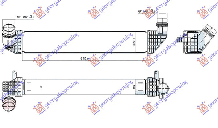 Interkuler 1.6 dCi dizel (630x105x80)