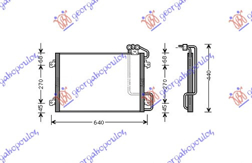 Radiator i kondicionerit (54x38.5)