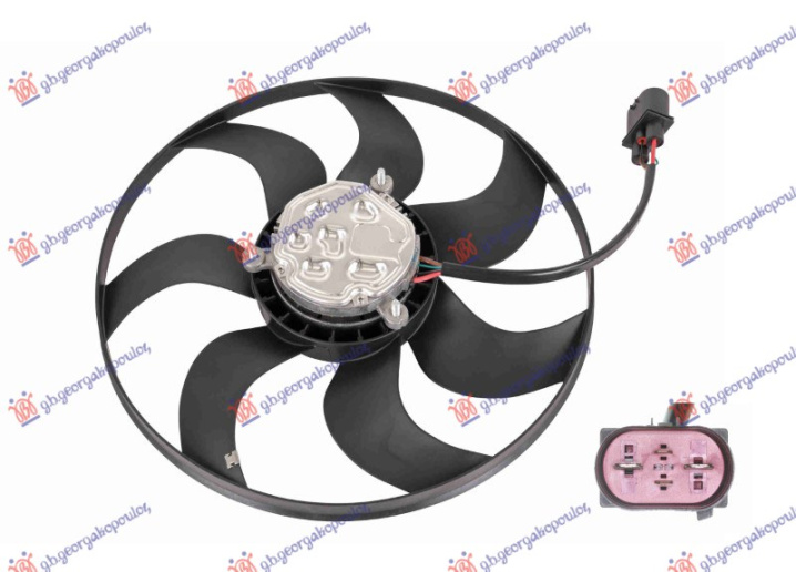 Ventilator (Motor + helikë) (395mm) (400w) (4 pinë)