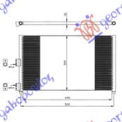 Radiator i kondicionerit 1,6-1,9 JTD (50x31)