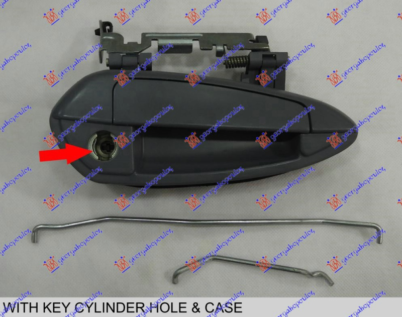 Dorezë e derës së përparme e jashtme 5 dyerë (me hapje për çelës)