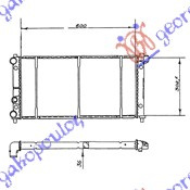 Radiator për motor 1.2-1.5cc (60x32)