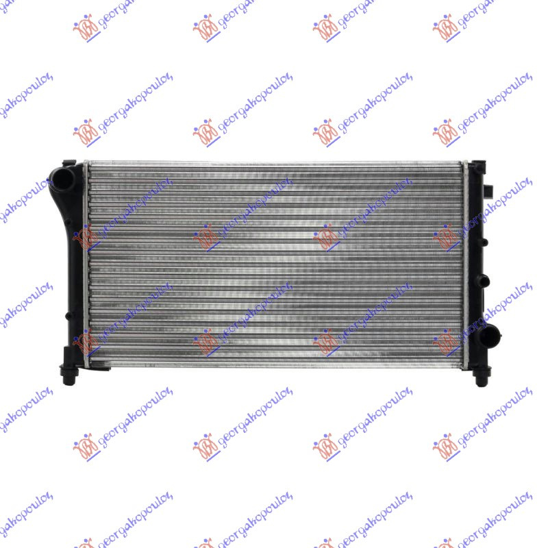 Radiator për motor 1.1-1.2 8V (me kondicioner) (59x31,7)