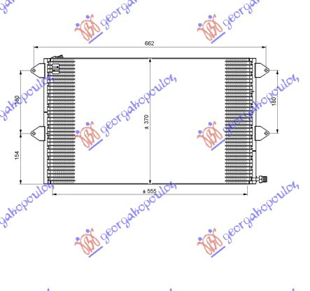 Radiator i kondicionerit (55x35x2.0)