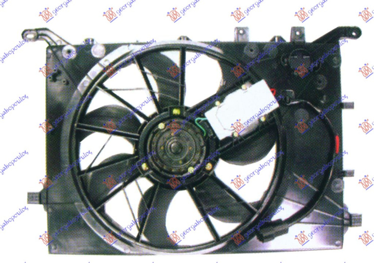 Ventilator Radiator komplet benzinë/dizel
