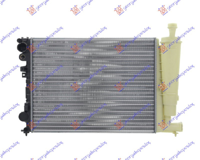 Radiator për motor 1,6-1,8-2,0 benzinë me kondicioner (60x47x23)