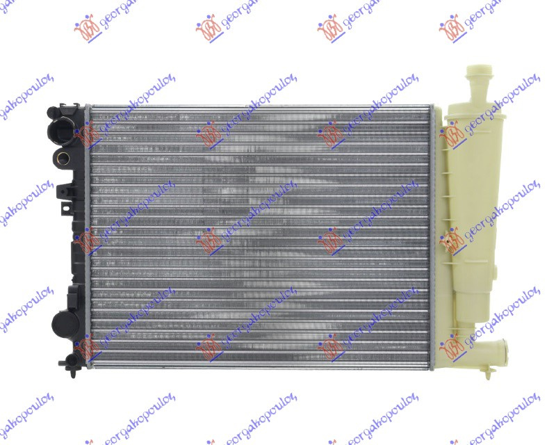 Radiator për motor 1,6-1,8-2,0 benzinë me kondicioner (60x47x23)