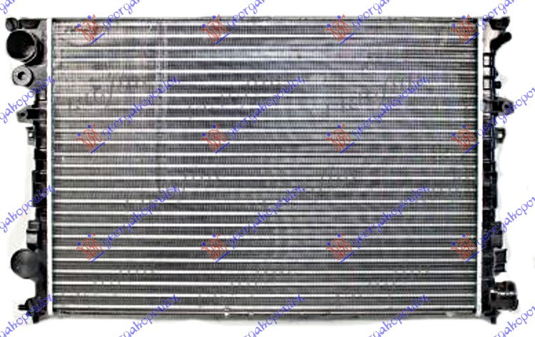 Radiator për motor 2,0 HDI (me/pa kondicioner) (67x44,6x27) pa V (VALEO CLASSIC)
